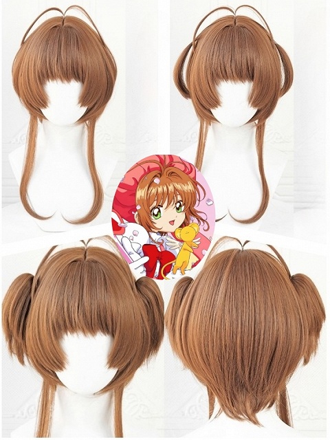 Cardcaptor Sakura Sakura Kinomoto Brown Cosplay Wig