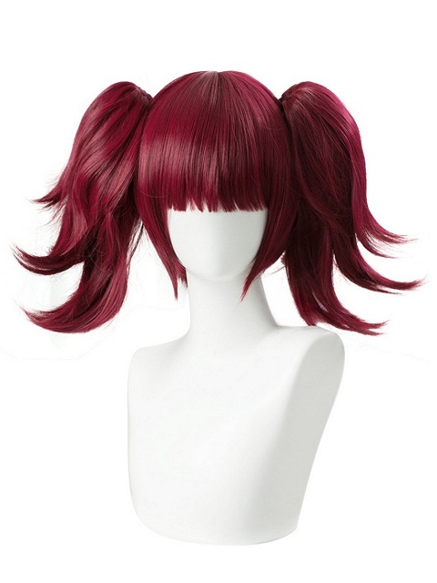 Black Butler Mey-Rin Wine Red Cosplay Wig