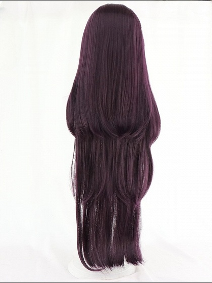 Danganronpa 2 Mikan Tsumiki Cosplay Purple Long Wig