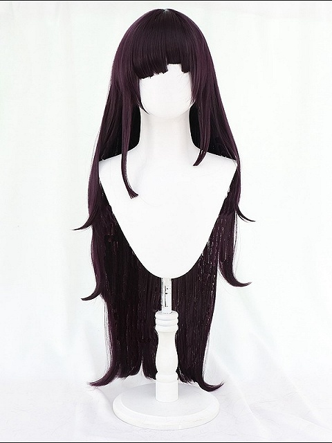 Danganronpa 2 Mikan Tsumiki Cosplay Purple Long Wig