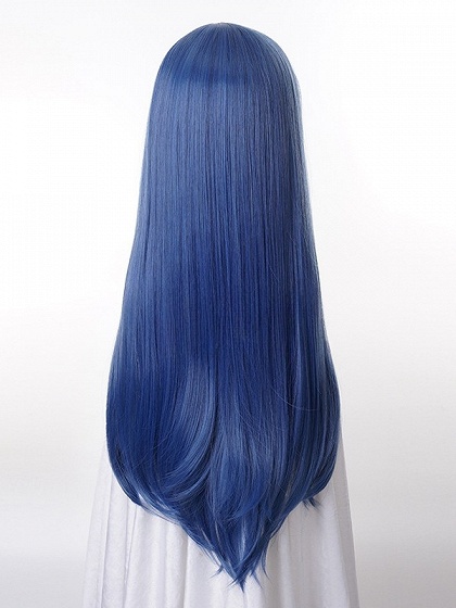Danganronpa Sayaka Maizono Cosplay Blue Long Straight Wig