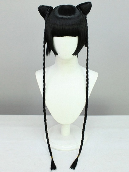 Black Butler Ran-Mao Black Cosplay Wig