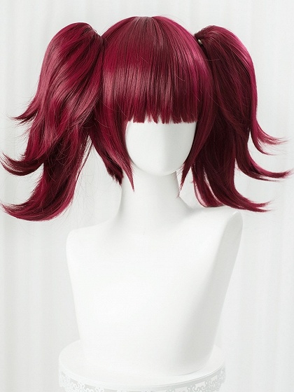 Black Butler Mey-Rin Wine Red Cosplay Wig