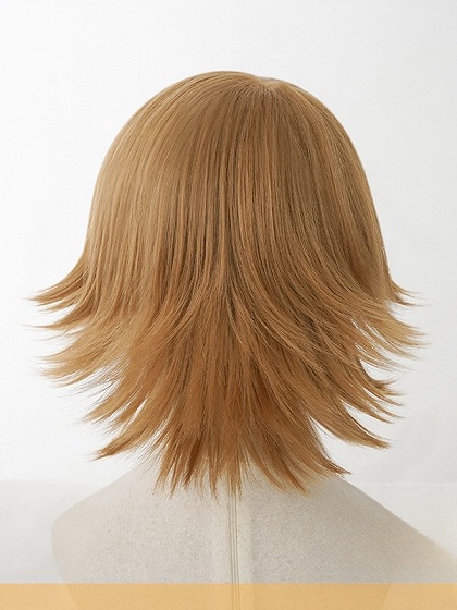 Danganronpa Chihiro Fujisaki Light Brown Cosplay Short Wig