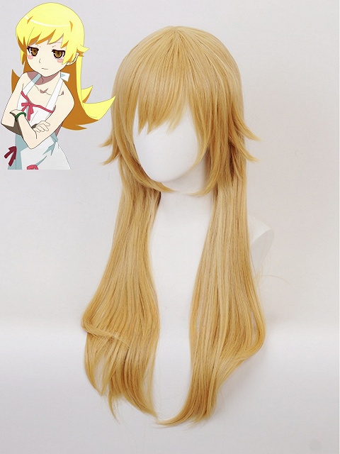 Monogatari Series: Off & Monster Season Shinobu Oshino Cosplay Blonde Long Wig