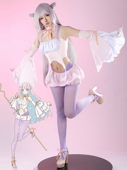 The Magical Girl and the Evil Lieutenant Used to Be Archenemies Byakuya Mimori Cosplay Costume