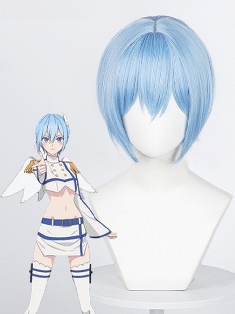 2.5 Dimensional Seduction Noa Cosplay Blue Short Wig