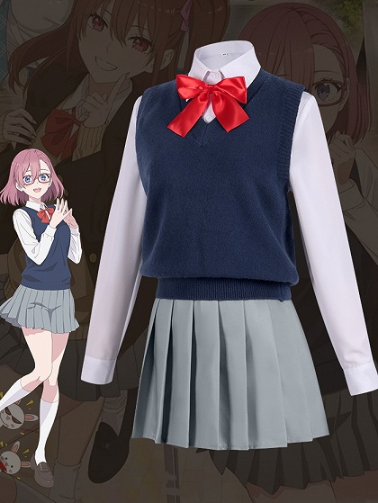 2.5 Dimensional Seduction Lilysa Amano Cosplay Costume School Uniform