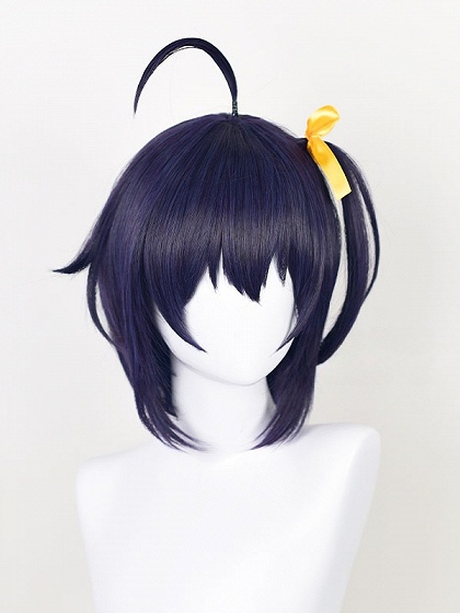 Love, Chunibyo & Other Delusions Rikka Takanashi Cosplay Purple Short Wig