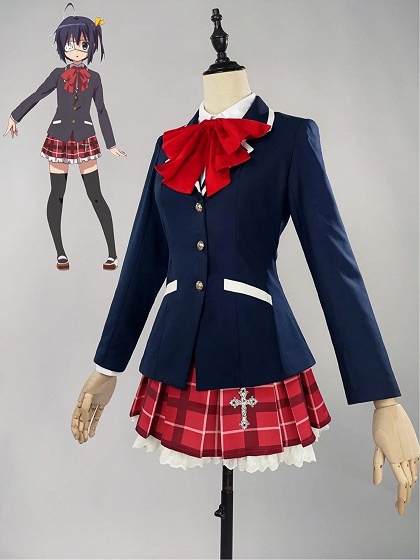 Love, Chunibyo & Other Delusions Rikka Takanashi Cosplay Costume School Uniform
