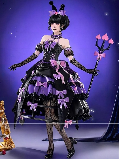 Identity V Bloody Queen Mary Cosplay Costume Merry Kuromi Dress Fullset