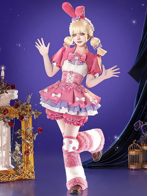 Identity V Cheerleader Lily Barriere Cosplay Costume Stunning My Melody Dress Set