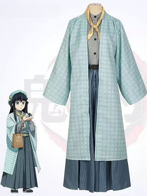 Demon Slayer: Kimetsu no Yaiba Muichiro Tokito Cosplay Costume Kimono