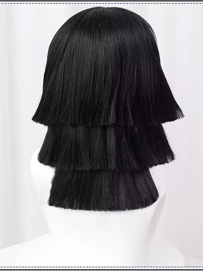 Demon Slayer: Kimetsu no Yaiba Obanai Iguro Cosplay Black Wig