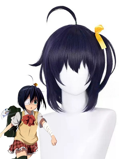 Love, Chunibyo & Other Delusions Rikka Takanashi Cosplay Purple Short Wig