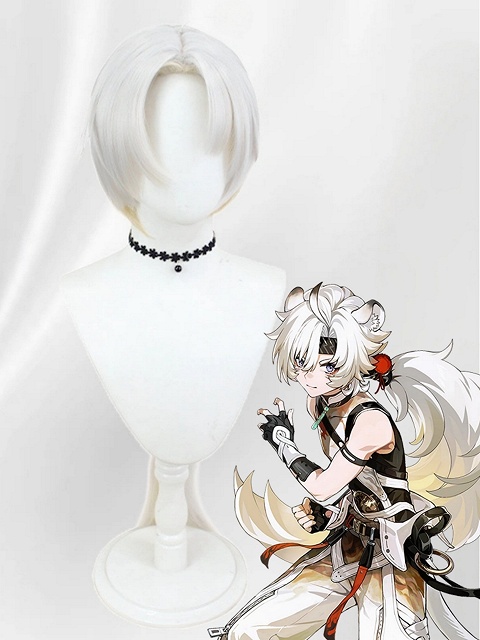Wuthering Waves Lingyang Cosplay White Long Wig