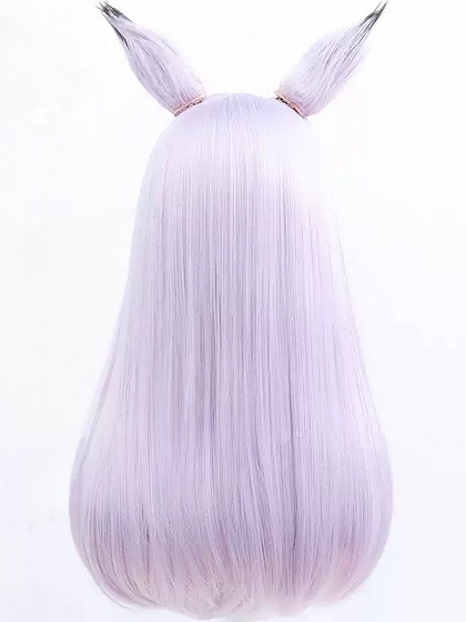 Uma Musume: Pretty Derby Mejiro McQueen Cosplay Light Purple Wig with Tail