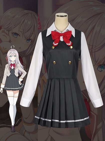 Alya Sometimes Hides Her Feelings in Russian Alisa Cosplay Costume School Uniform