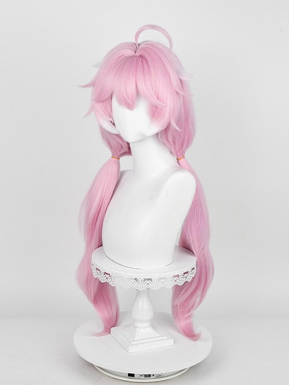 Wuthering Waves Encore Cosplay Pink Long Wig