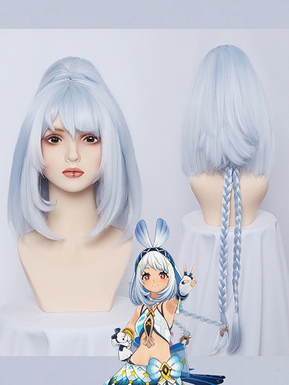 Genshin Impact Mualani Cosplay Wig