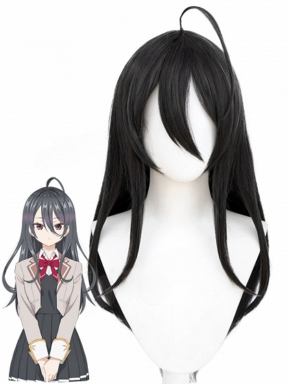 Alya Sometimes Hides Her Feelings in Russian Ayano Kimishima Cosplay Black and Grey Long Wig