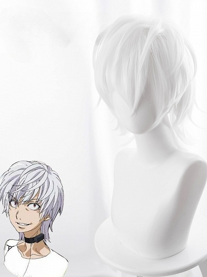 A Certain Scientific Accelerator Accelerator Cosplay White Short Wig
