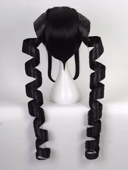 Danganronpa Celestia Ludenberg Cosplay Black Wig
