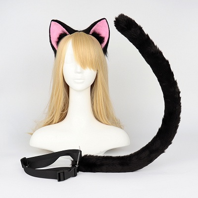 Cardcaptor Sakura Cosplay Sakura Kinomoto Cosplay Furry Cat Ears and Tail Set