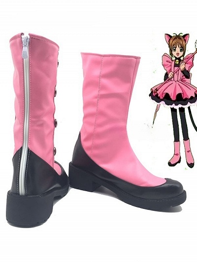 Cardcaptor Sakura Sakura Kinomoto Cosplay Shoes Pink Boots