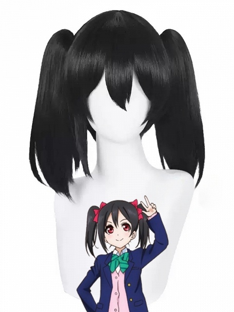 Love Live! School Idol Nico Yazawa Cosplay Black Wig