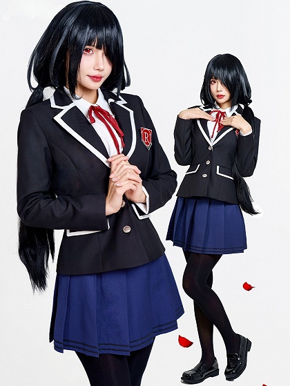 Date A Live Kurumi Tokisaki Cosplay Costume School Uniform