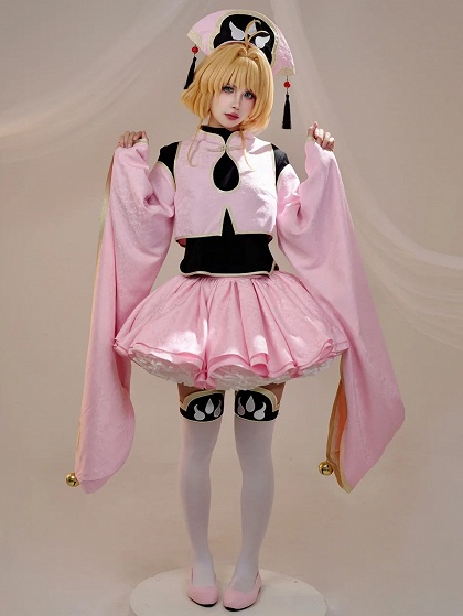 Cardcaptor Sakura Sakura Kinomoto Cosplay Costume Sakura Pink Battle Costume