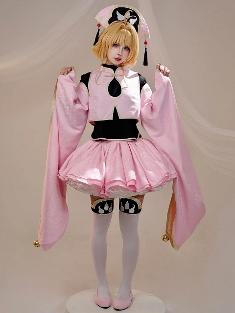 Cardcaptor Sakura Sakura Kinomoto Cosplay Costume Sakura Pink Battle Costume