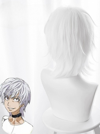 A Certain Scientific Accelerator Accelerator Cosplay White Short Wig