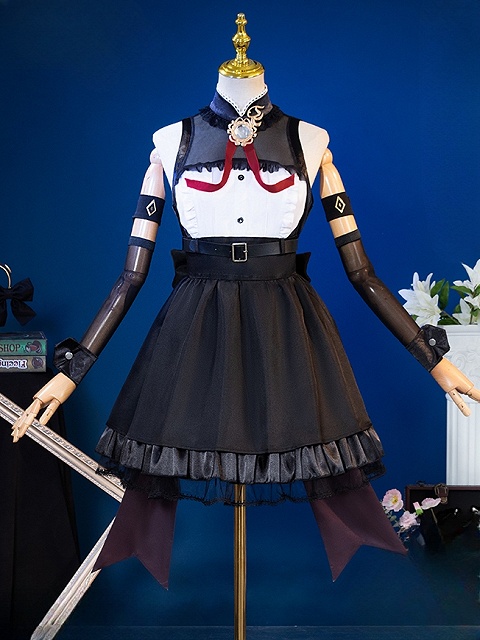 Puella Magi Madoka Magica Kyoko Sakura Cosplay Costume Dress