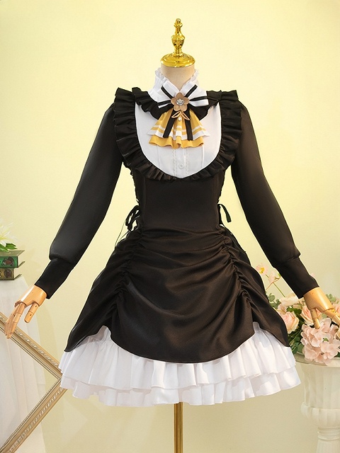 Puella Magi Madoka Magica Mami Tomoe Cosplay Costume Lolita Dress
