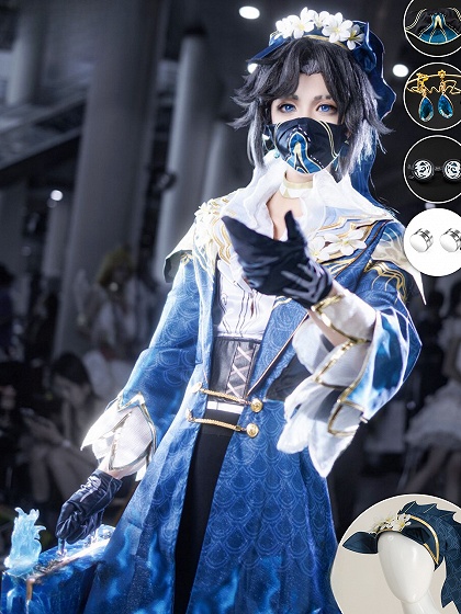 Identity V Embalmer Aesop Carl Cosplay Costume Hippocampus Costume Fullset