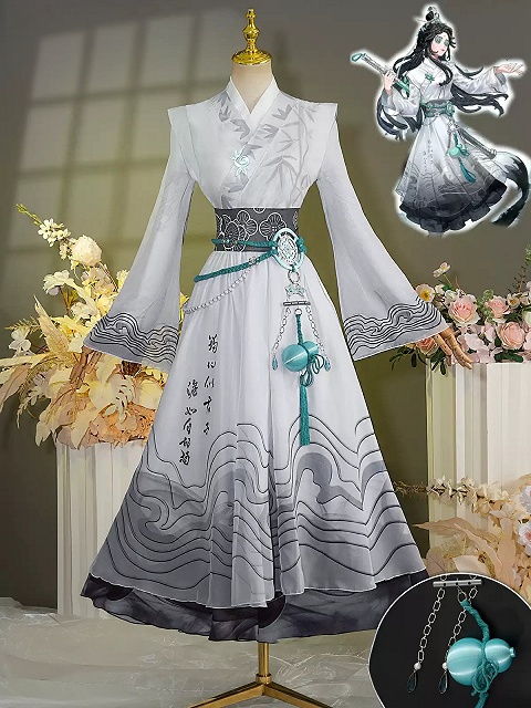 Identity V Antiquarian Qi Shiyi Cosplay Costume Symphony of Ink Hanfu Fullset
