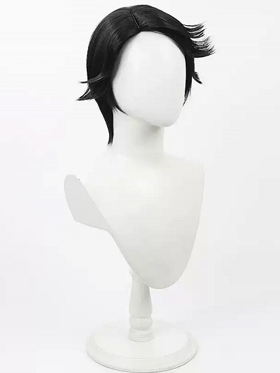 Identity V Embalmer Aesop Carl Cosplay Wig Hippocampus Costume Black Short Wig