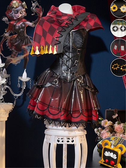 Identity V Mechanic Tracy Reznik Cosplay Costume Red Riding Hood Costume 