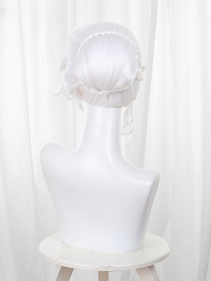 Identity V Bloody Queen Mary Cosplay Wig False Hope Costume First Form White Wig