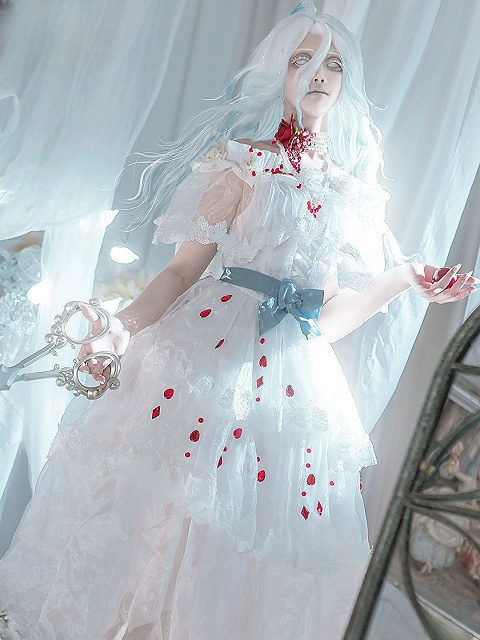 Identity V Bloody Queen Mary Cosplay Costume False Hope Costume Second Form Fullset