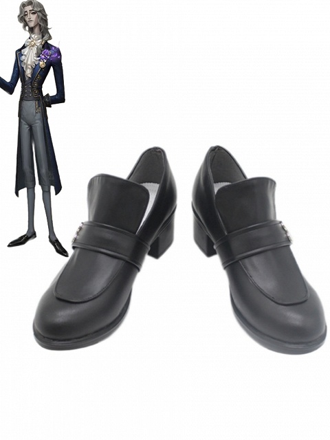 Identity V Hermit Alva Lorenz Cosplay Shoes Orientation Day Costume Black PU Shoes