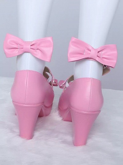 Identity V Gardener Emma Woods Cosplay Shoes Hello Kitty Dream Costume Pink High Heels