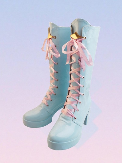 Identity V Photographer Joseph Cosplay Shoes Dreamy Cinnamoroll Costume Blue Boots