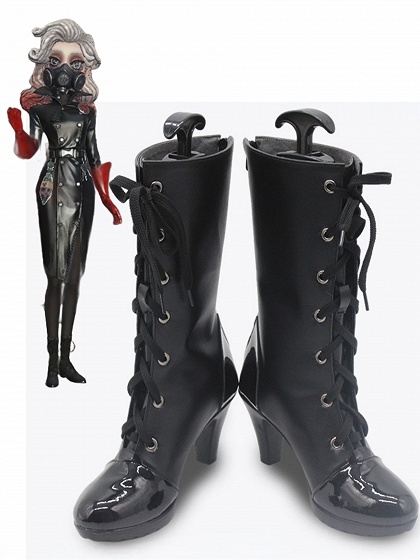 Identity V Psychologist Ada Mesmer Cosplay Shoes Doomsday Rescuer Costume Black Boots