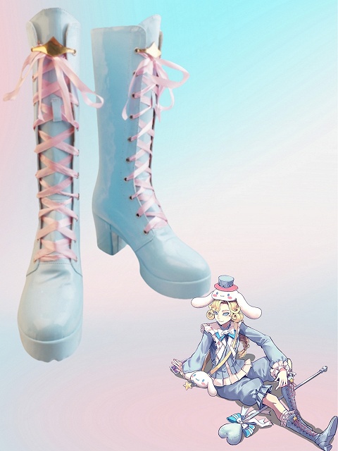 Identity V Photographer Joseph Cosplay Shoes Dreamy Cinnamoroll Costume Blue Boots