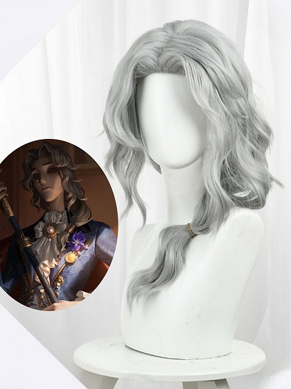Identity V Hermit Alva Lorenz Cosplay Wig Orientation Day Costume Silvery White Wig