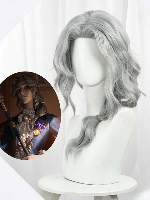 Identity V Hermit Alva Lorenz Cosplay Wig Orientation Day Costume Silvery White Wig