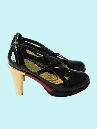 Wuthering Waves Yinlin Cosplay Shoes Black High Heels